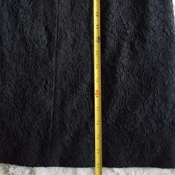 BCBGeneration Lace Insert Pencil Skirt Black 12 - Picture 6 of 8